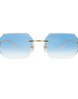 Crystal Mansos Cut Blau